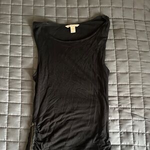 Banana Republic Black Scoop-Neck Tank